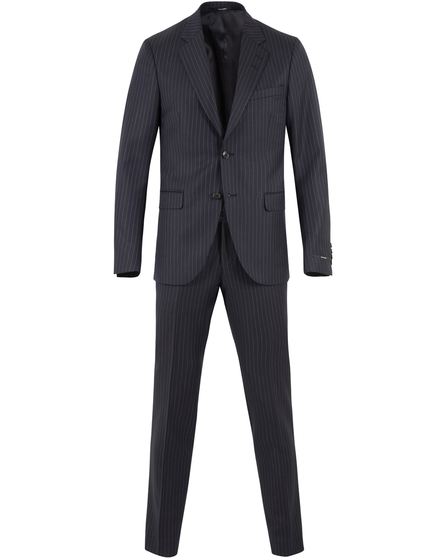 Herre | Dresser | Tiger of Sweden | Gekko Pinstripe Wool Suit Navy
