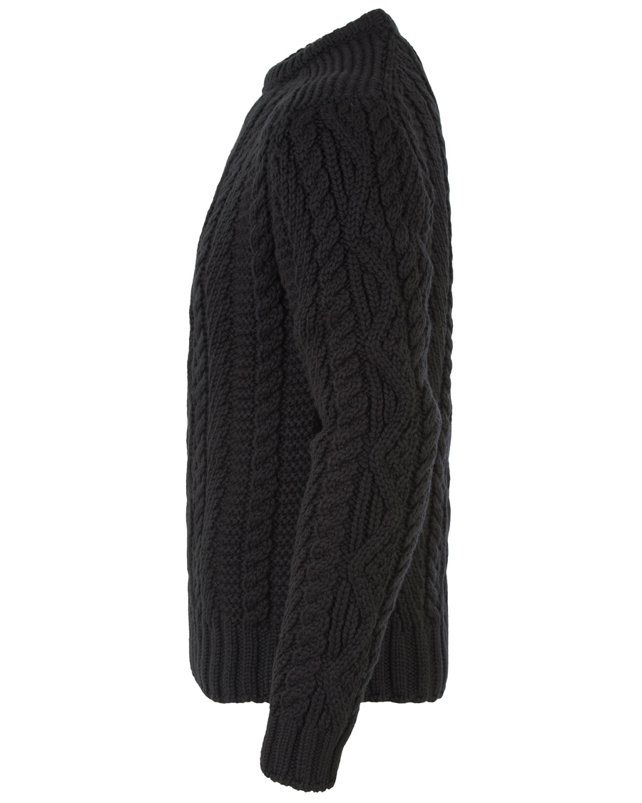 Herre | Gensere | Polo Ralph Lauren | Merino Cable Knit Polo Black
