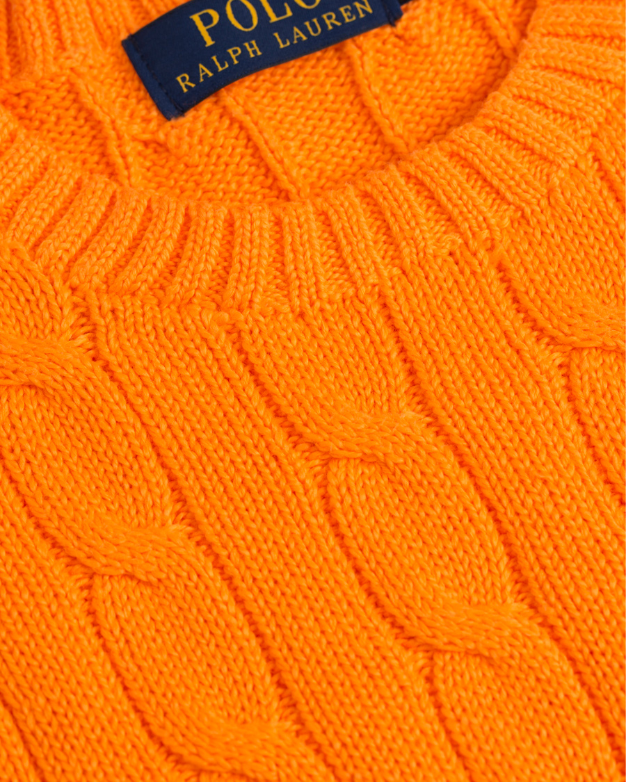 Herre | Gensere | Polo Ralph Lauren | Cotton Cable Pullover Lifeboat Orange