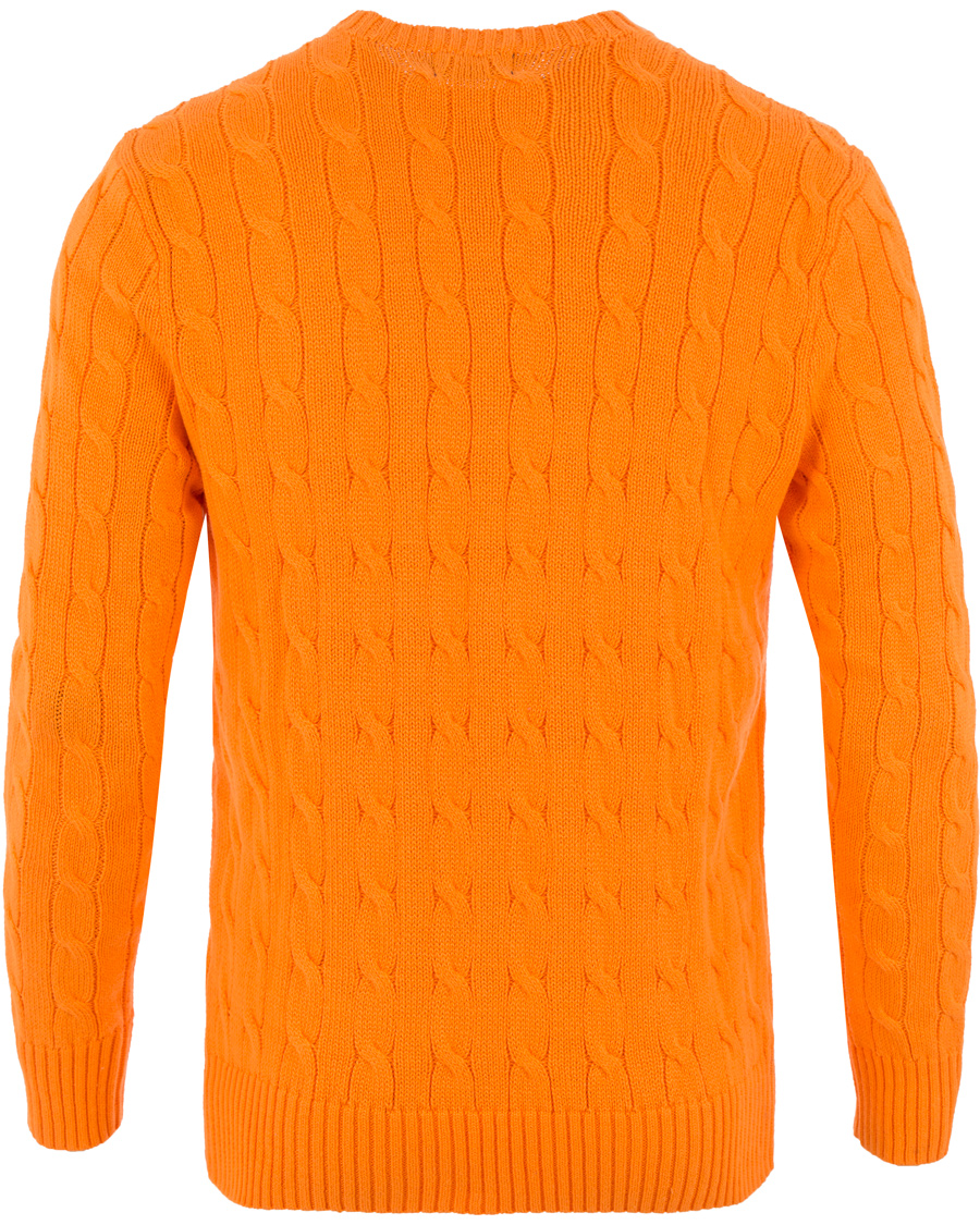 Herre | Gensere | Polo Ralph Lauren | Cotton Cable Pullover Lifeboat Orange