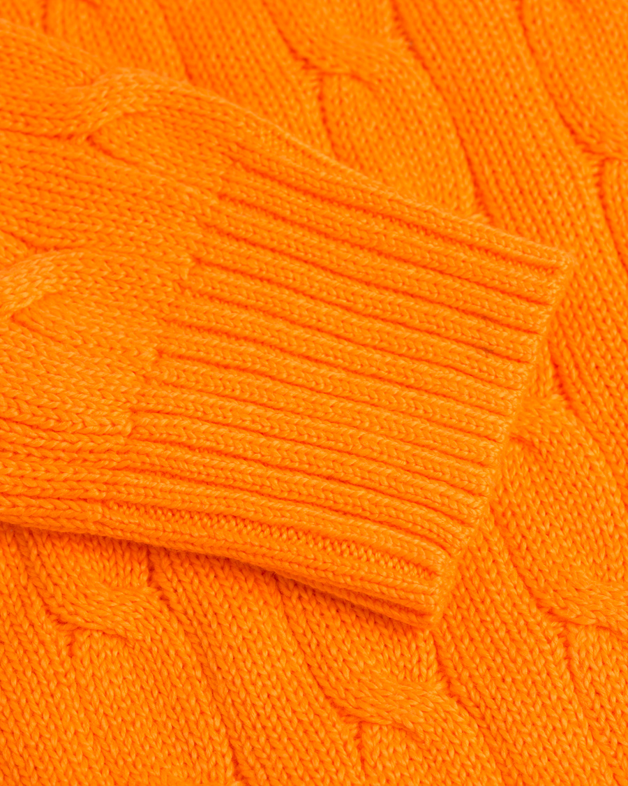 Herre | Gensere | Polo Ralph Lauren | Cotton Cable Pullover Lifeboat Orange