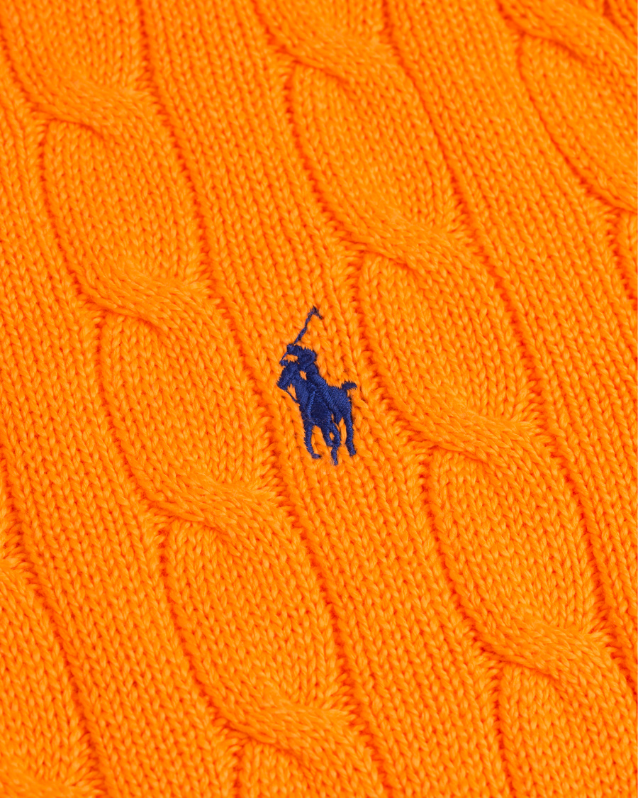 Herre | Gensere | Polo Ralph Lauren | Cotton Cable Pullover Lifeboat Orange