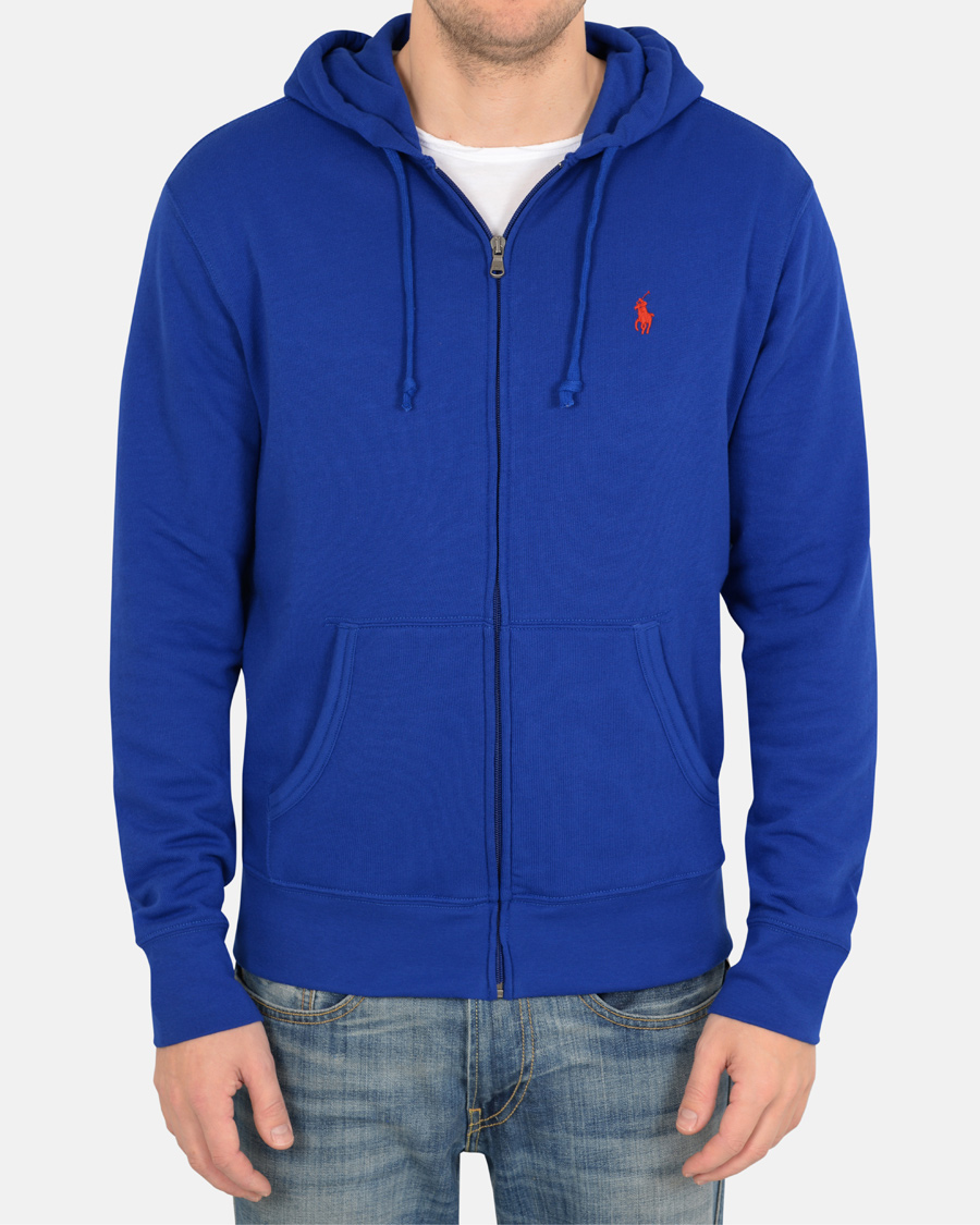 Herre | Gensere | Polo Ralph Lauren | Full Zip Hoodie Royal Blue