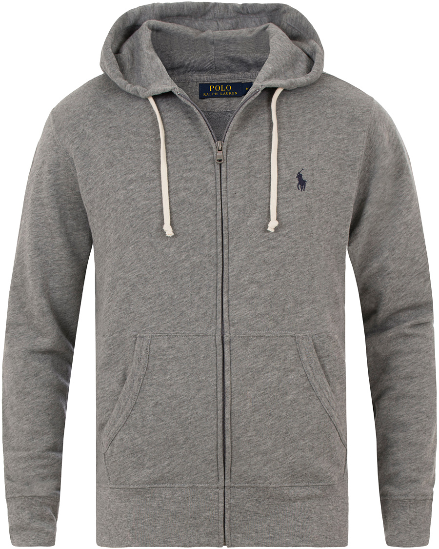 Herre | Gensere | Polo Ralph Lauren | Full Zip Hoodie Speedway Grey
