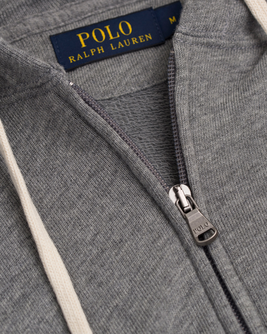 Herre | Gensere | Polo Ralph Lauren | Full Zip Hoodie Speedway Grey