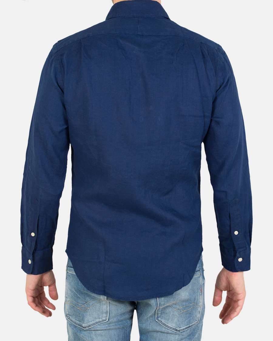 Herre | Skjorter | Polo Ralph Lauren | Slim Fit Linen Shirt Holiday Navy