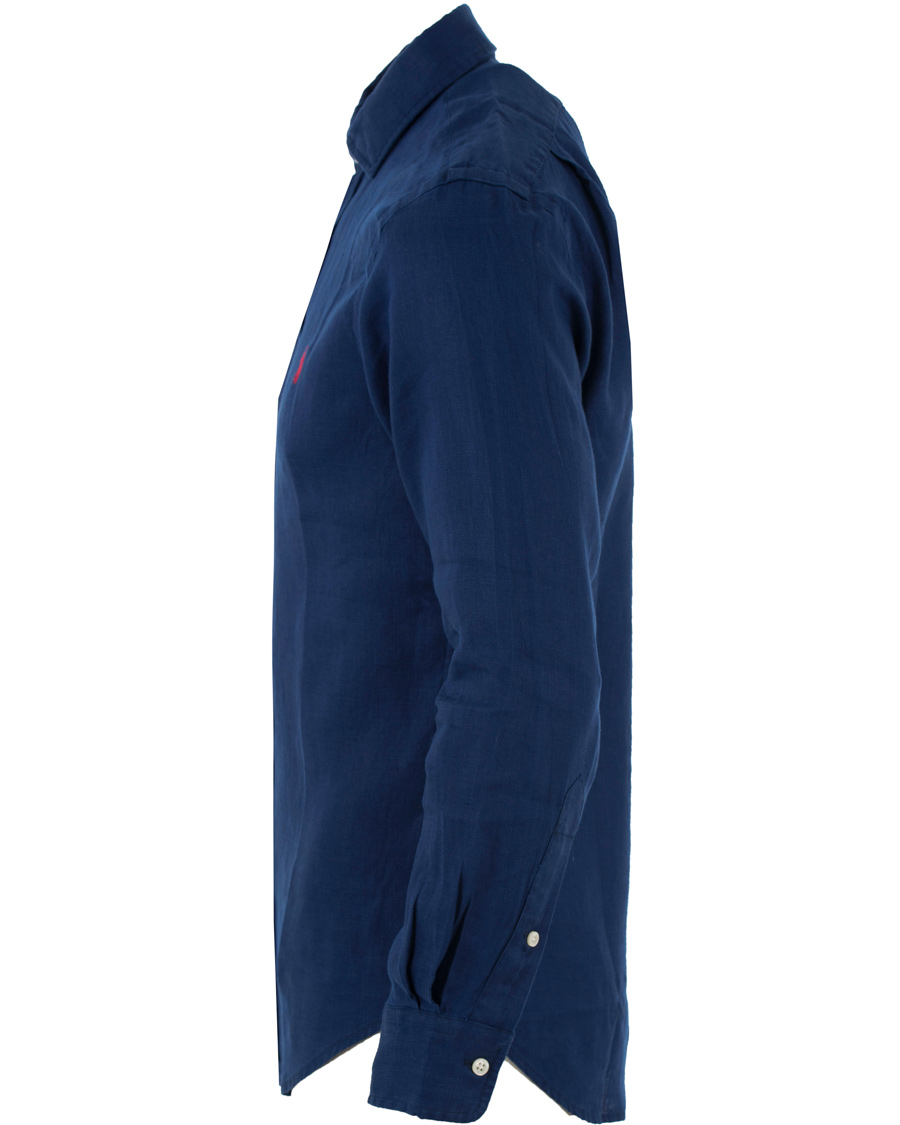 Herre | Skjorter | Polo Ralph Lauren | Slim Fit Linen Shirt Holiday Navy