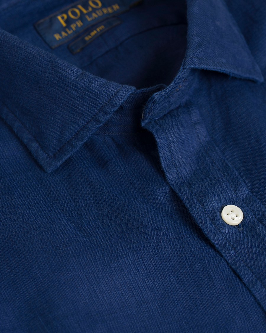 Herre | Skjorter | Polo Ralph Lauren | Slim Fit Linen Shirt Holiday Navy