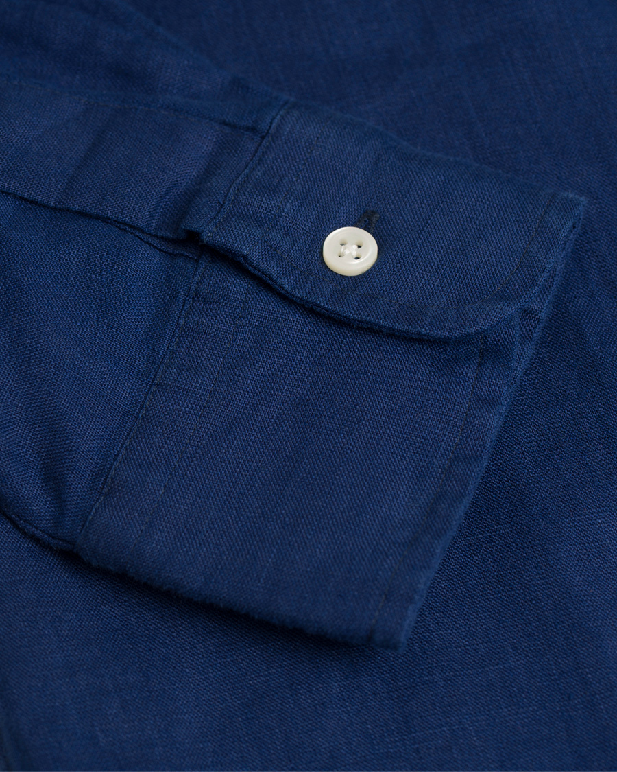 Herre | Skjorter | Polo Ralph Lauren | Slim Fit Linen Shirt Holiday Navy