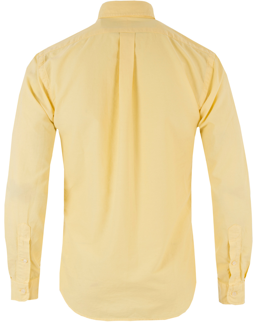 Herre | Skjorter | Polo Ralph Lauren | Slim Fit Garment Dyed Oxford Shirt Yellow