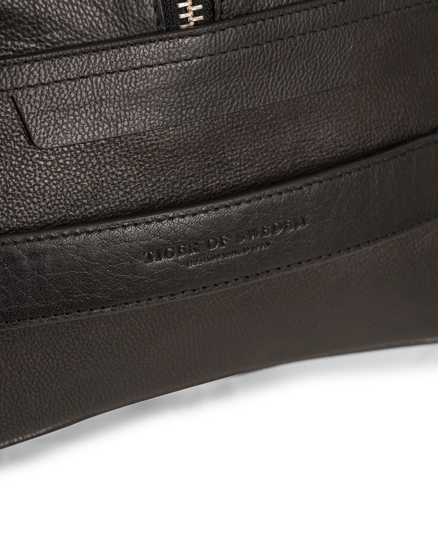 Herre | Tiger of Sweden Pinchon Leather Weekend Bag Black | Tiger of Sweden | Pinchon Leather Weekend Bag Black