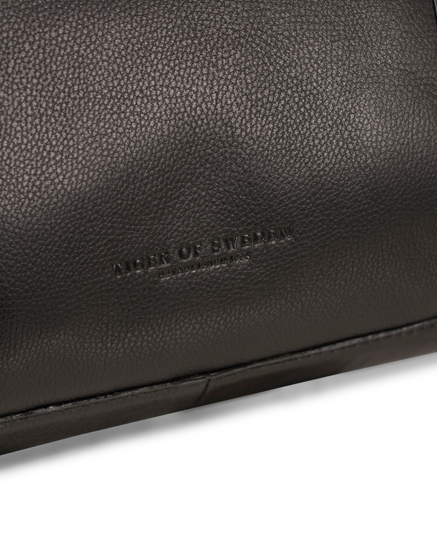 Herre | Tiger of Sweden Pinchon Leather Weekend Bag Black | Tiger of Sweden | Pinchon Leather Weekend Bag Black