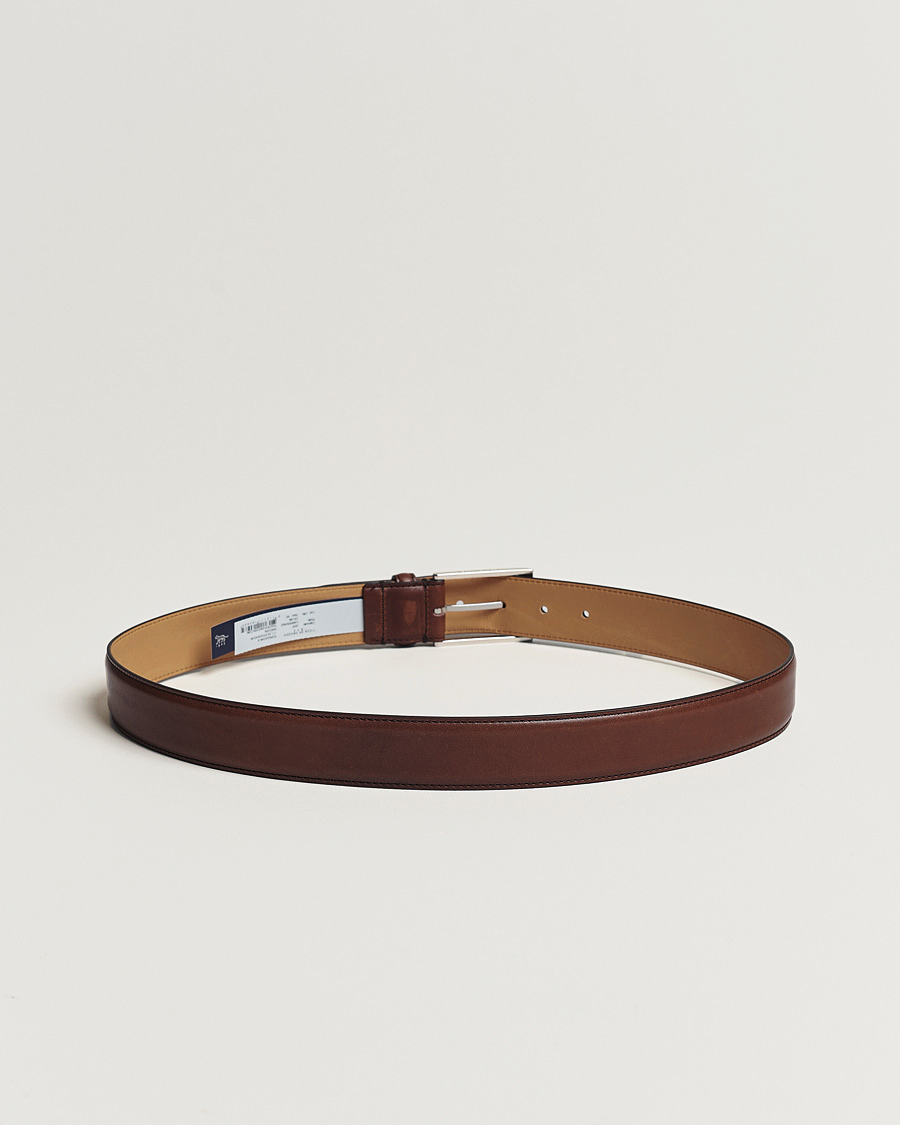 Herre | Belter | Tiger of Sweden | Helmi Leather 3,5 cm Belt Brown