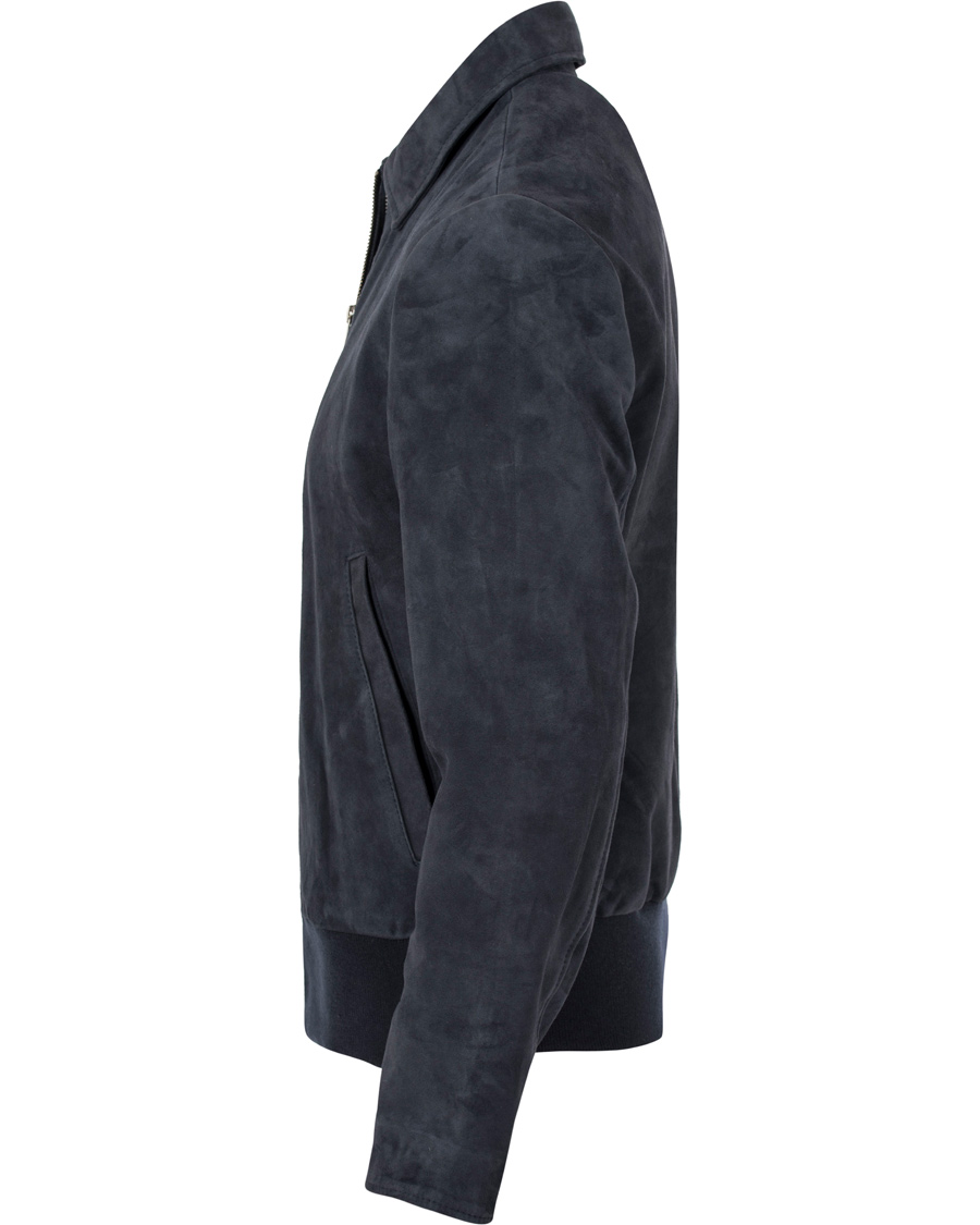 Herre | Jakker | Tiger of Sweden | Chaz Suede Jacket Navy