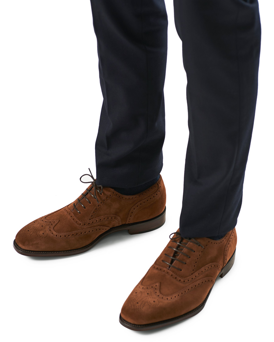 Herre | Loake 1880 Buckingham Brogue Polo Suede | Loake 1880 | Buckingham Brogue Polo Suede