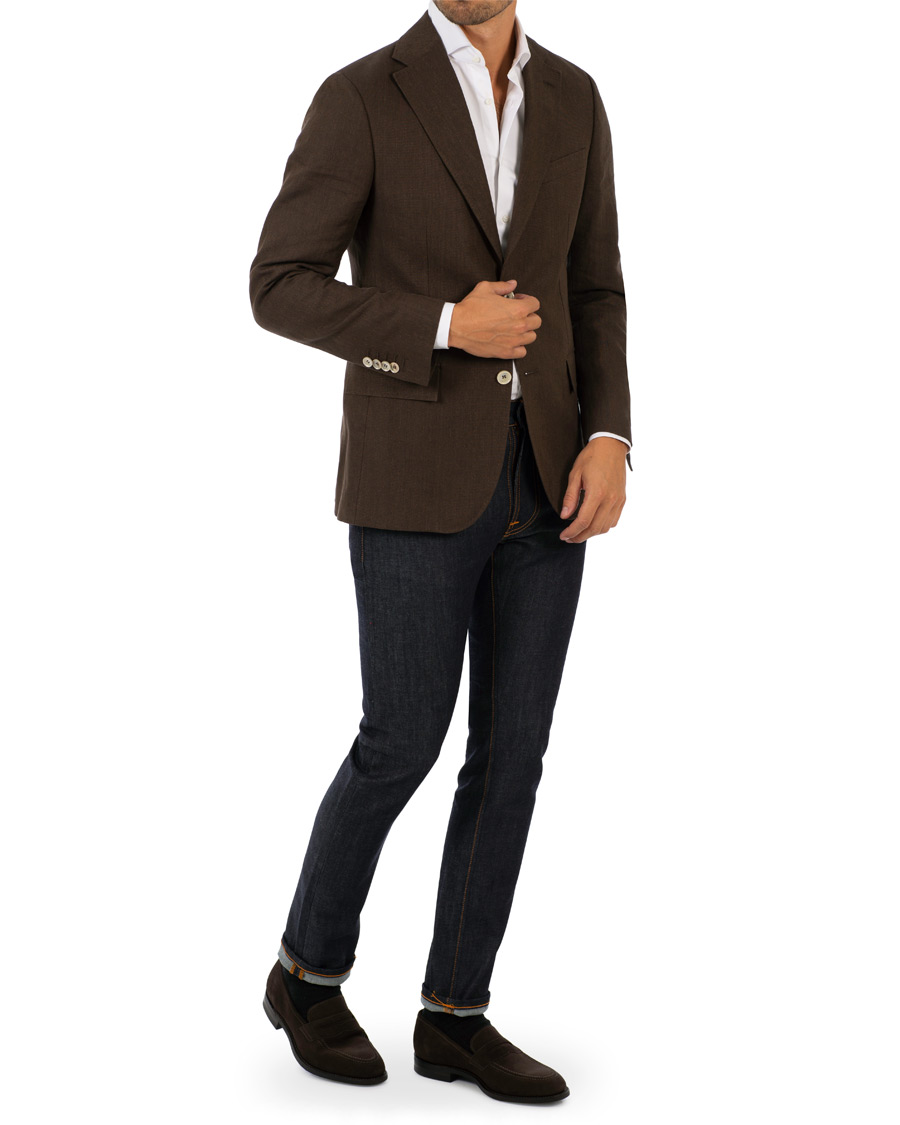 Herre | Loake 1880 MTO Whitehall Dainite Penny Loafer Brown Suede | Loake 1880 | MTO Whitehall Dainite Penny Loafer Brown Suede