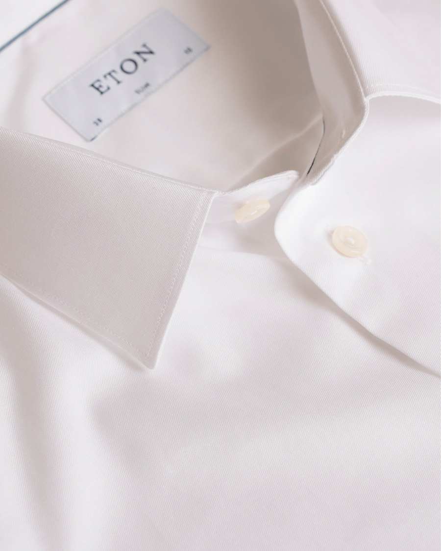 Herre | Skjorter | Eton | Slim Fit Shirt Pointed White