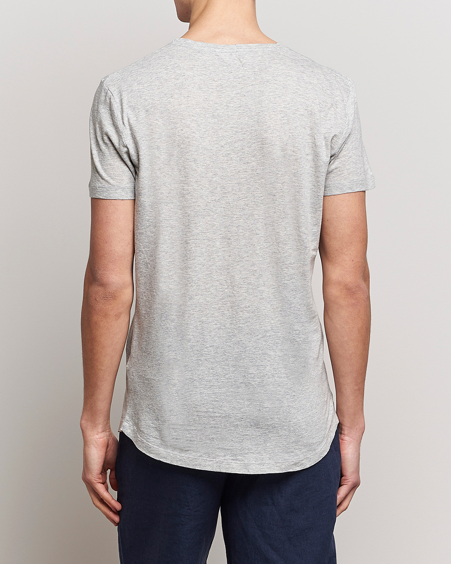 Herre | T-Shirts | Orlebar Brown | OB Crew Neck Tee Mid Grey Melange