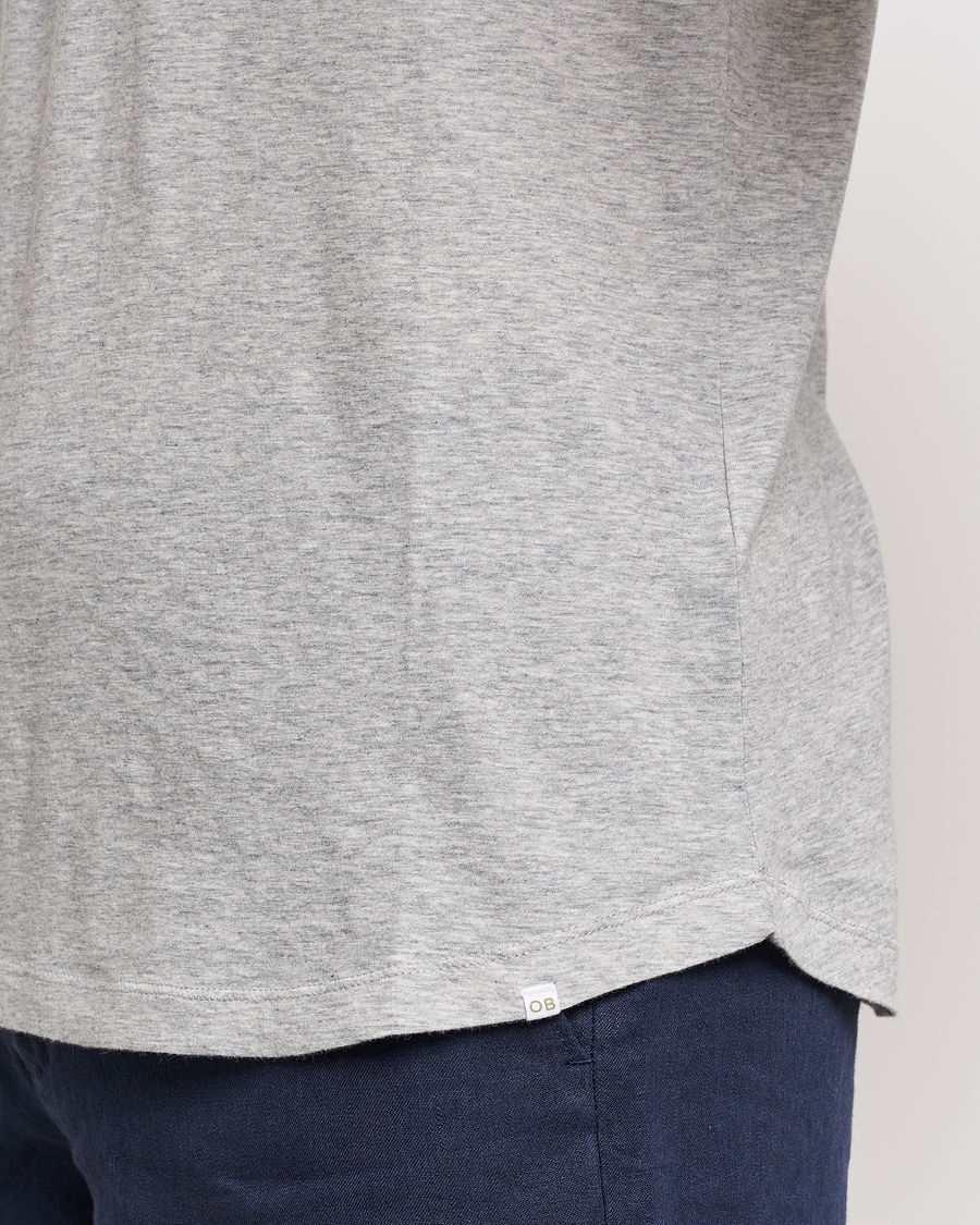 Herre | T-Shirts | Orlebar Brown | OB Crew Neck Tee Mid Grey Melange