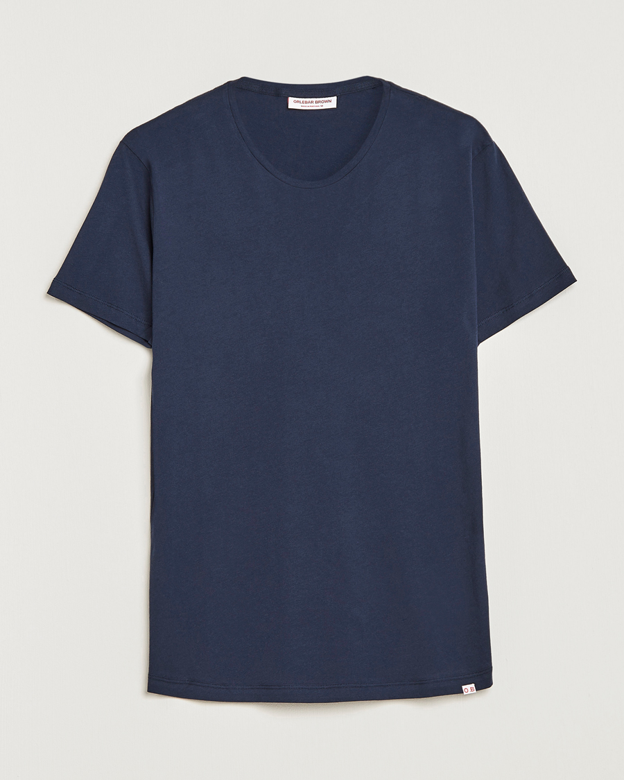 Herre | T-Shirts | Orlebar Brown | OB Crew Neck Tee Navy