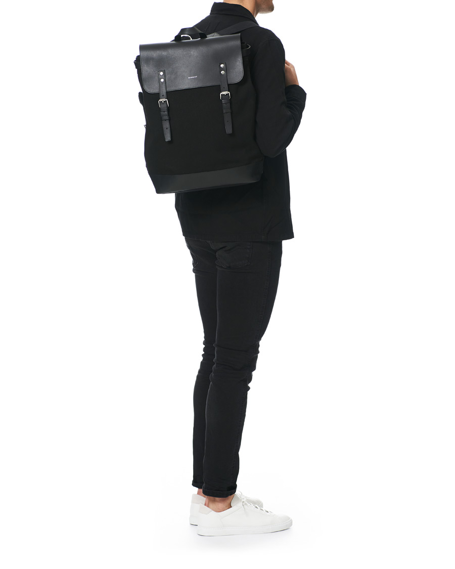 Herre | Sandqvist Hege Canvas Backpack Black | Sandqvist | Hege Canvas Backpack Black
