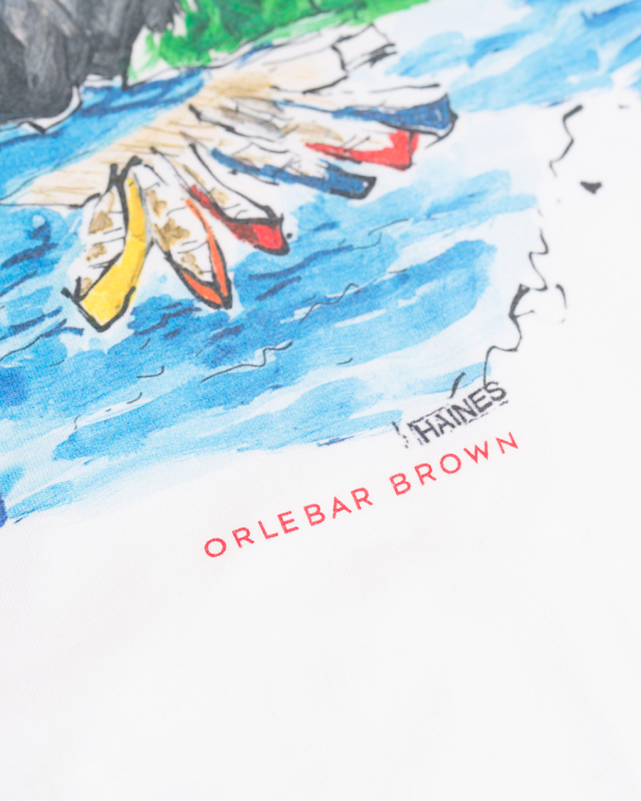 Herre | T-Shirts | Orlebar Brown | OB Crew Neck Tee Richard Haines Canoe Canoodle