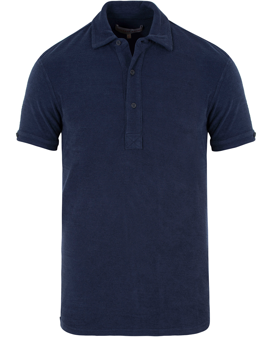 Herre | Pikéer | Orlebar Brown | Sebastian Towelling Polo Navy