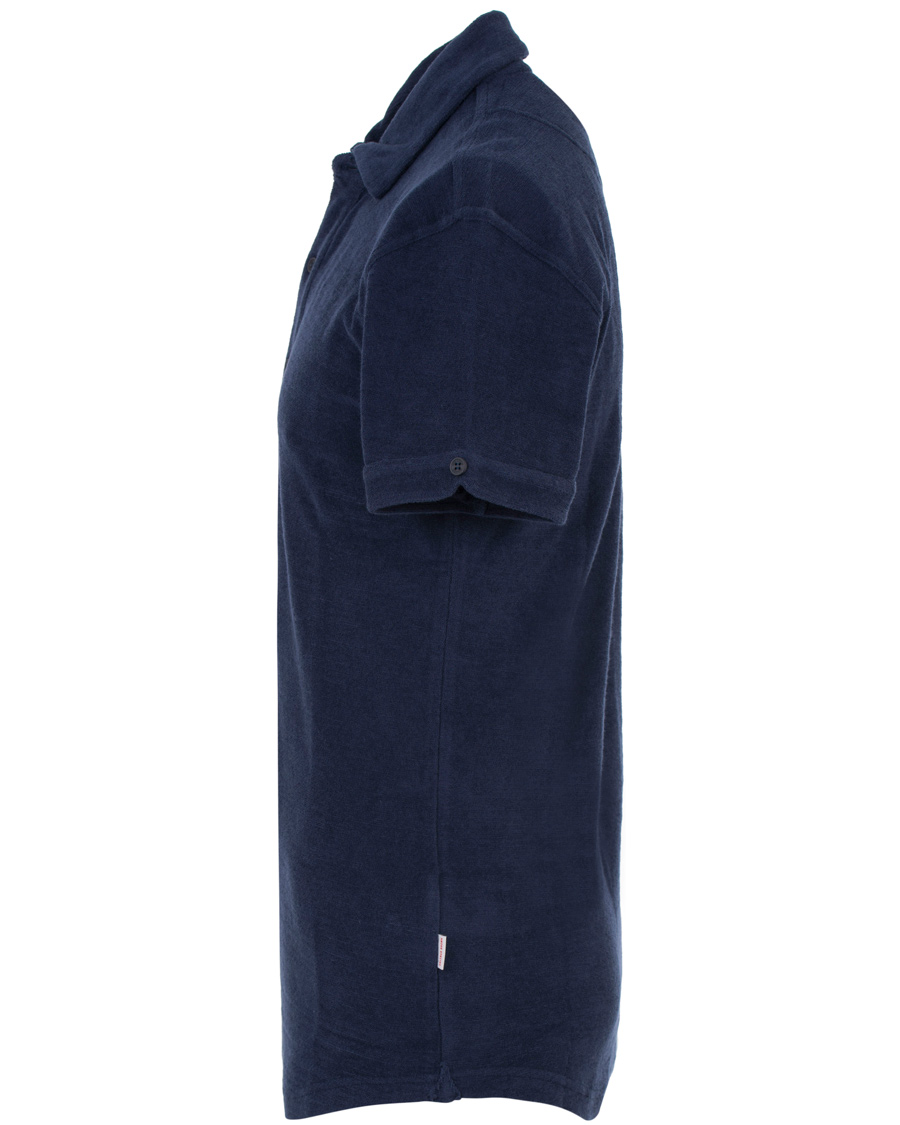 Herre | Pikéer | Orlebar Brown | Sebastian Towelling Polo Navy