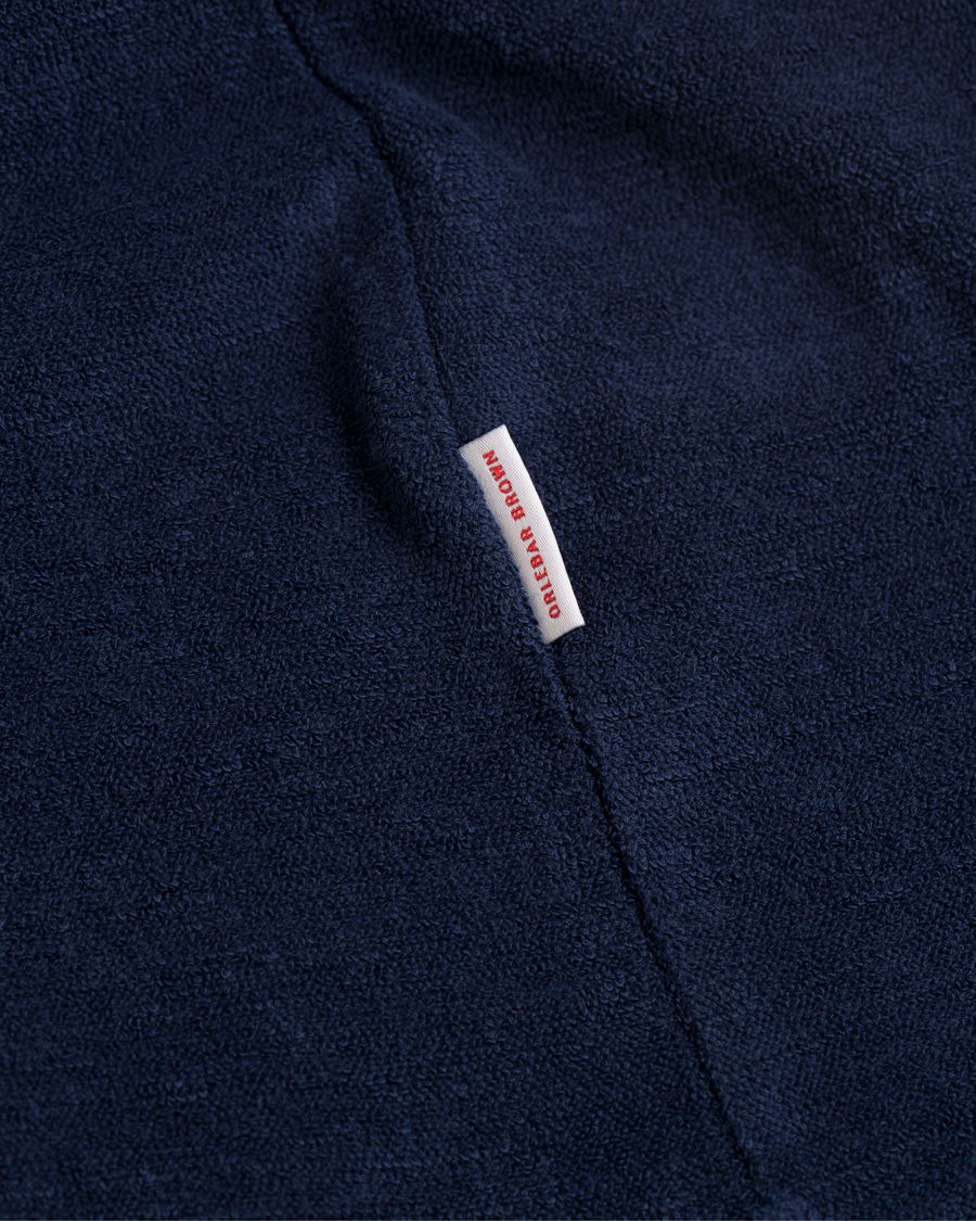 Herre | Pikéer | Orlebar Brown | Sebastian Towelling Polo Navy