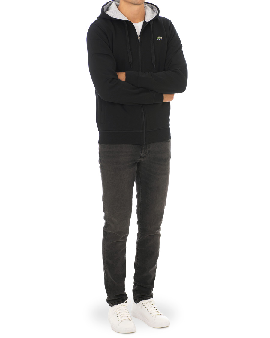 Herre | Gensere | Lacoste | Full Zip Hoodie Sweatshirt Noir