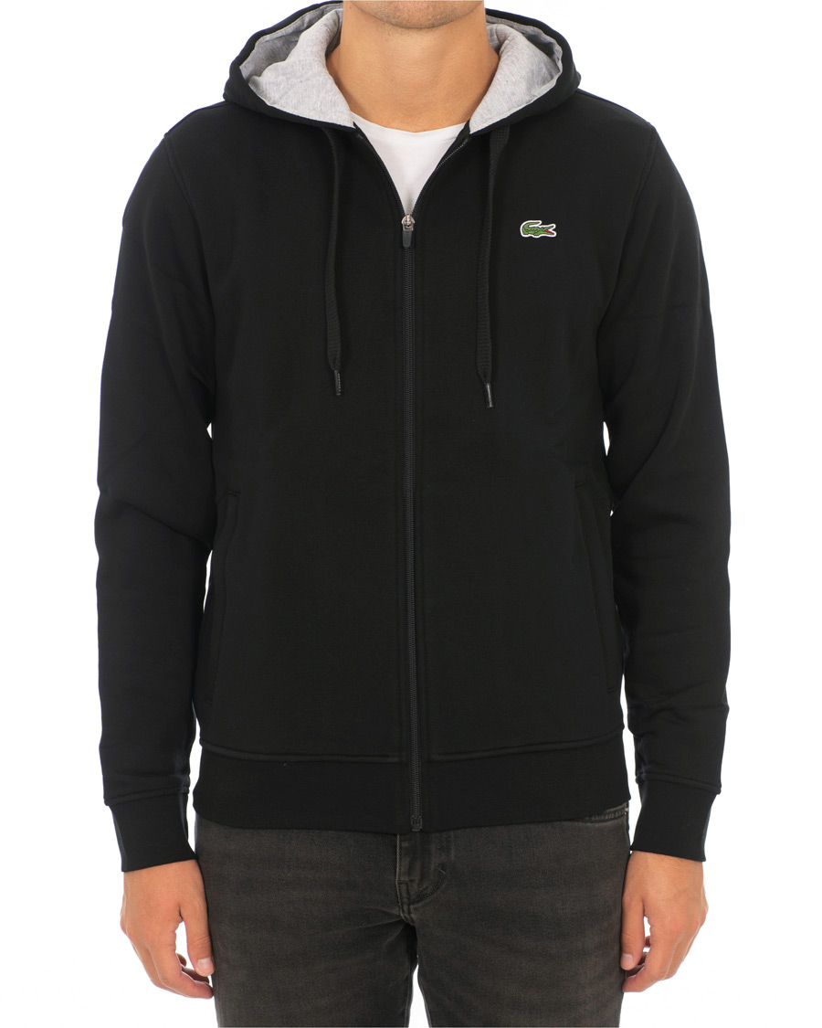 Herre | Gensere | Lacoste | Full Zip Hoodie Sweatshirt Noir