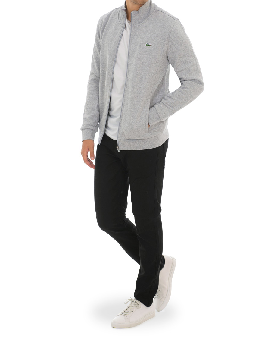 Herre | Gensere | Lacoste | Zip Trough Sweatshirt Argent Chine