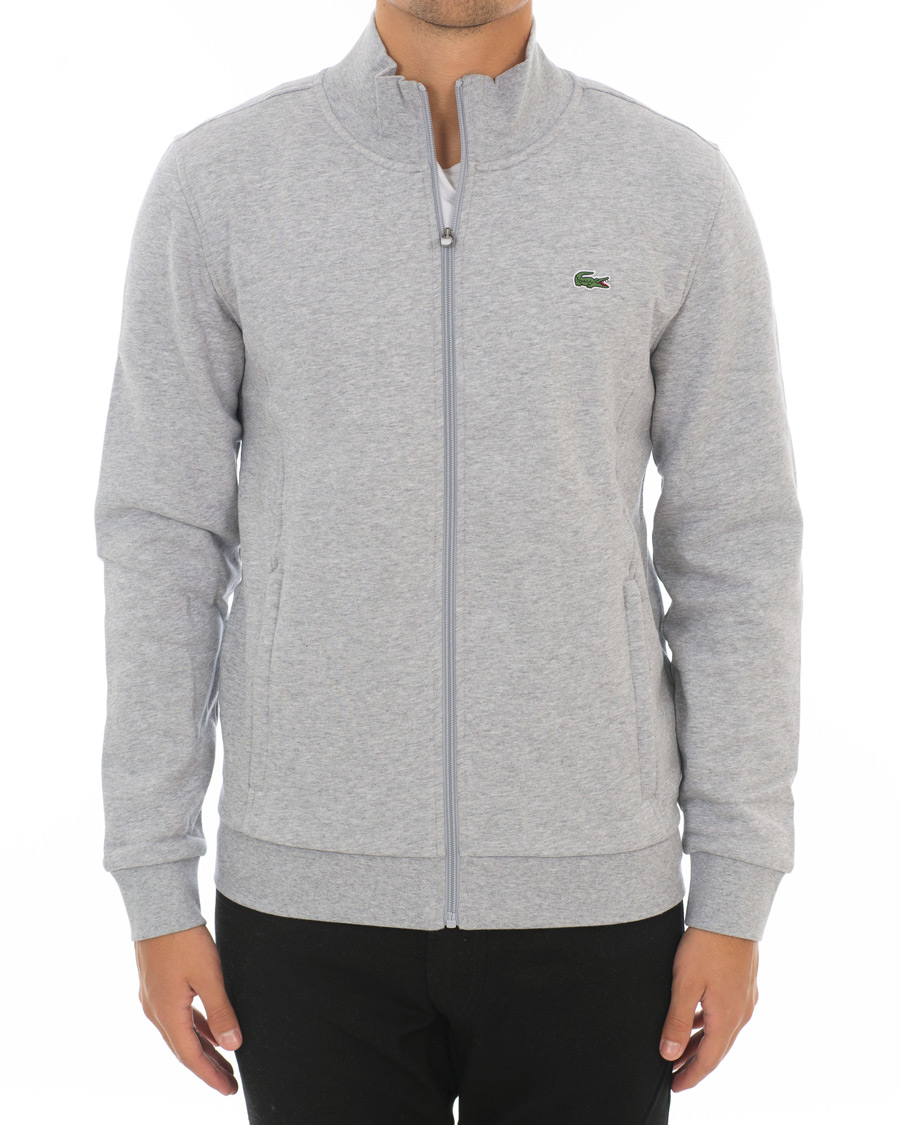 Herre | Gensere | Lacoste | Zip Trough Sweatshirt Argent Chine
