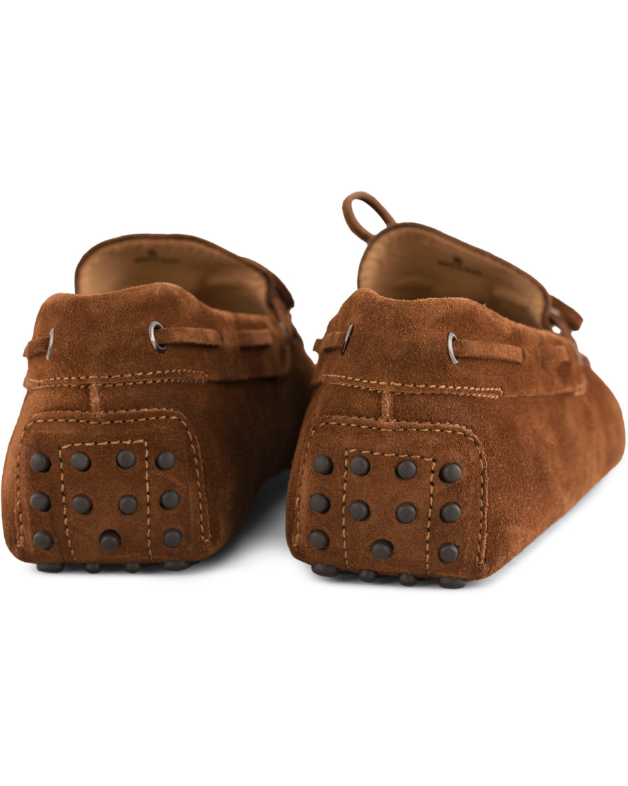 Herre | Tod's Laccetto Gommino Carshoe Light Brown Suede | Tod's | Laccetto Gommino Carshoe Light Brown Suede