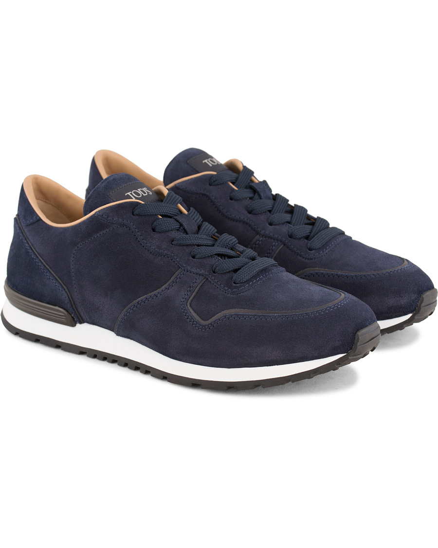 Herre | Tod's Active Running Sneaker Navy Suede | Tod's | Active Running Sneaker Navy Suede