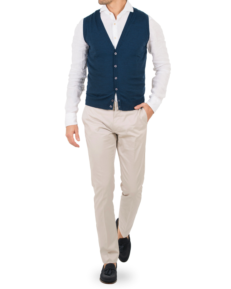 Herre | Skjorter | Stenströms | Slimline Linen Shirt White