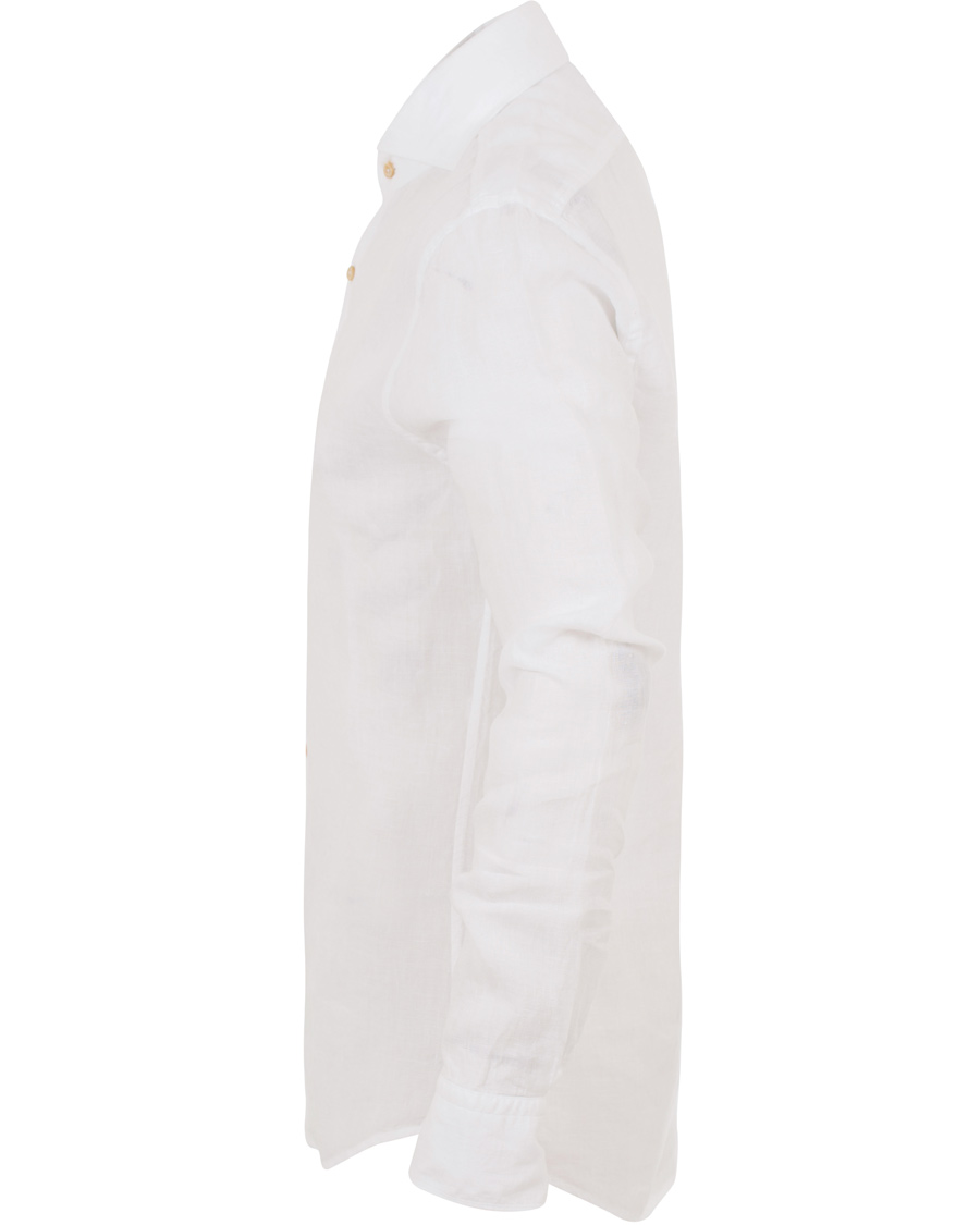 Herre | Skjorter | Stenströms | Slimline Linen Shirt White