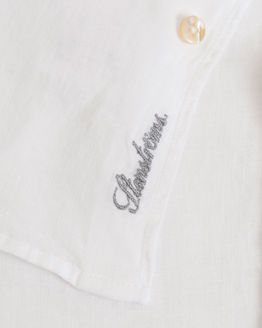 Herre | Skjorter | Stenströms | Slimline Linen Shirt White