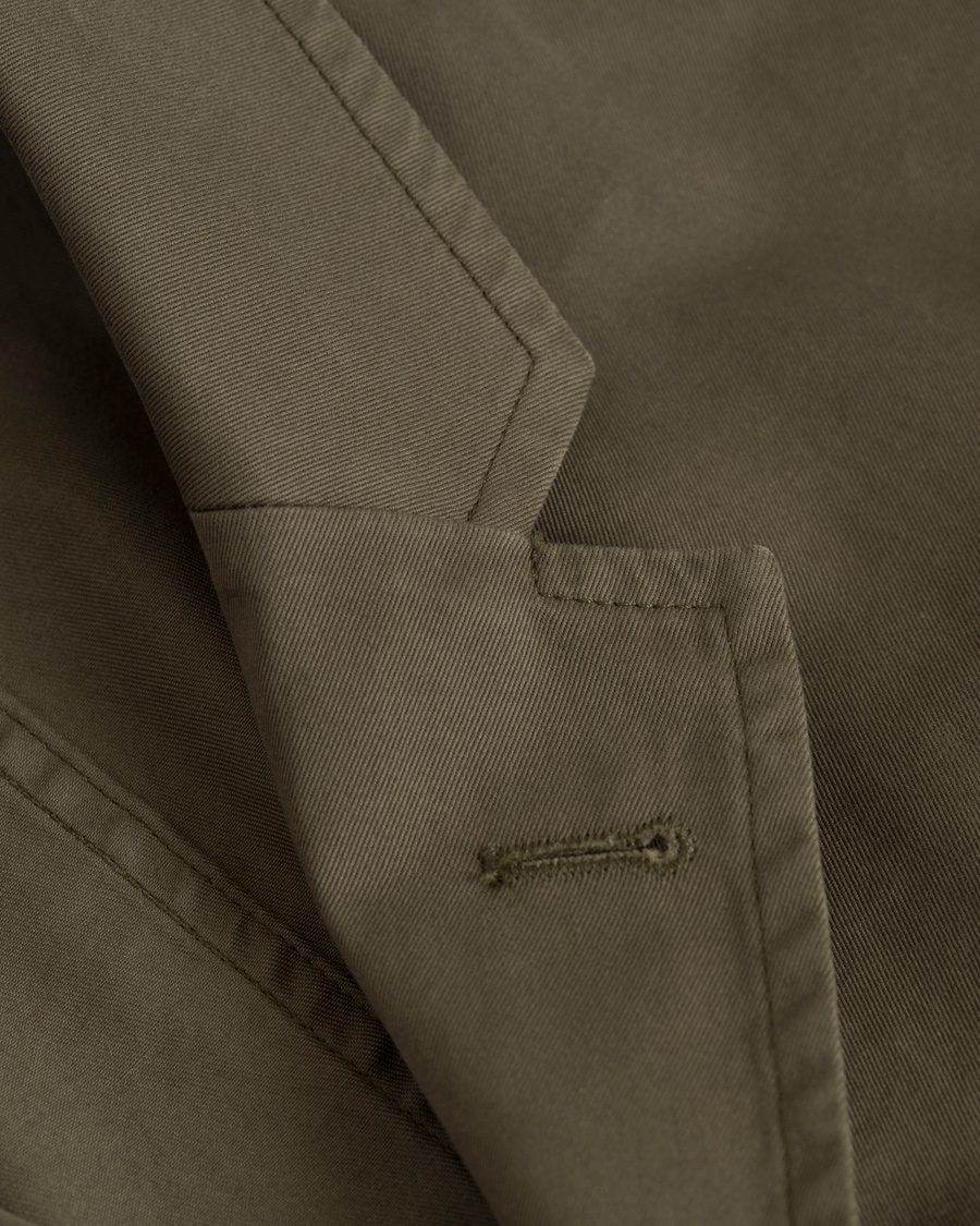 Herre | Dressjakker | Gieves & Hawkes | Canvas Patch Pocket Blazer Olive Green