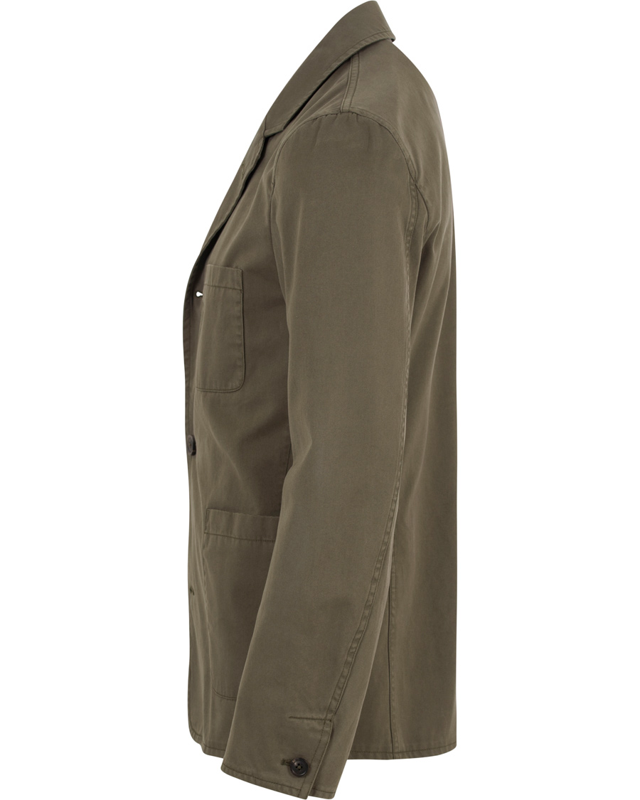 Herre | Dressjakker | Gieves & Hawkes | Canvas Patch Pocket Blazer Olive Green