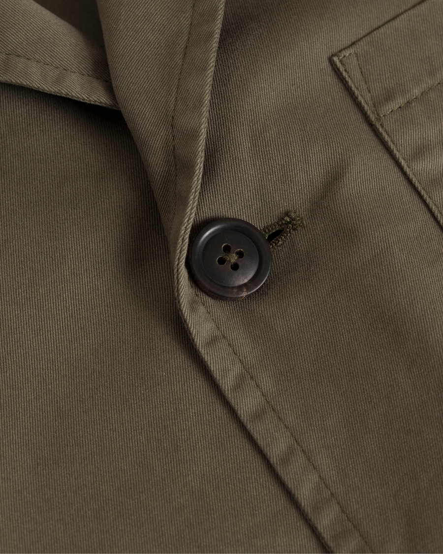 Herre | Dressjakker | Gieves & Hawkes | Canvas Patch Pocket Blazer Olive Green