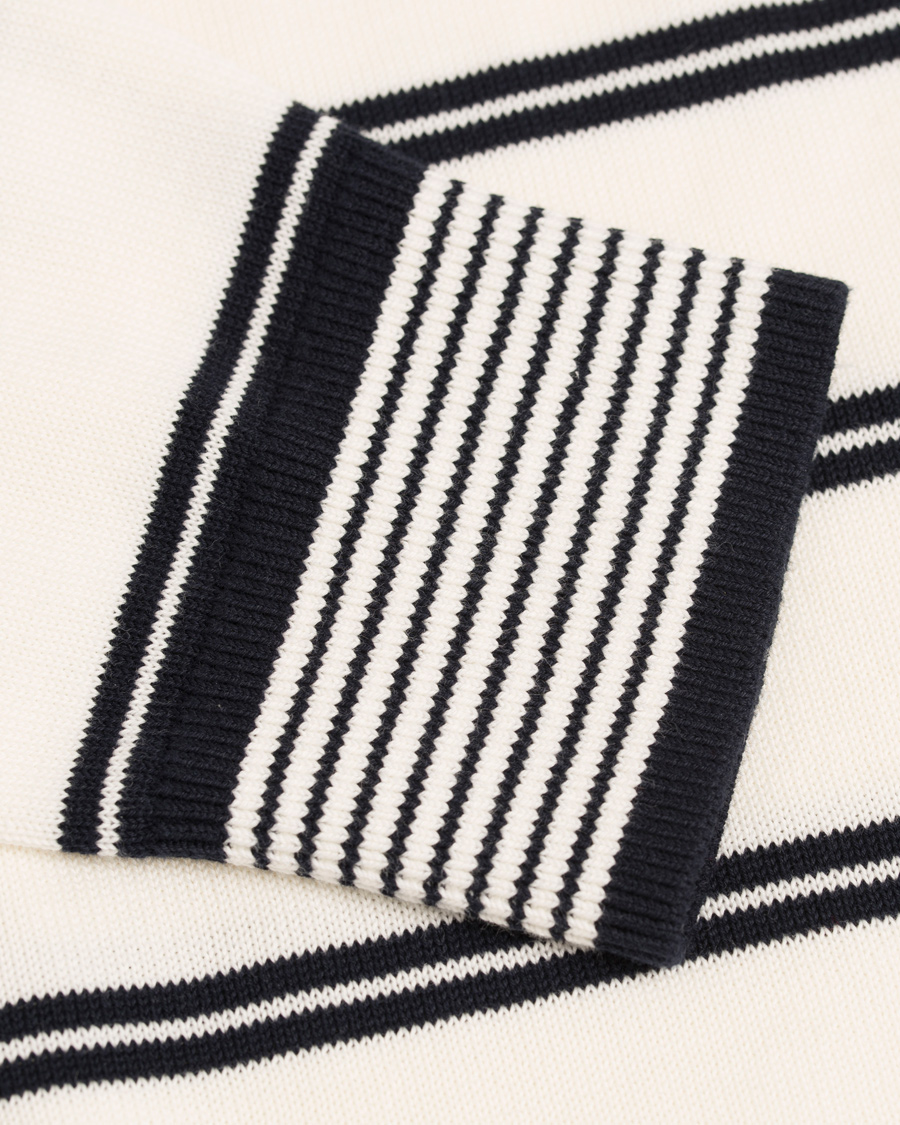 Herre | Gensere | Tommy Hilfiger | Hendrics Stripe Knitted Crew Neck Snow White