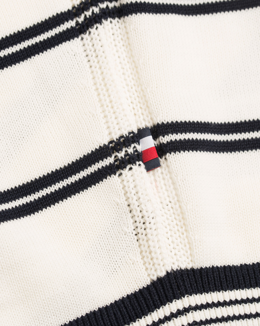 Herre | Gensere | Tommy Hilfiger | Hendrics Stripe Knitted Crew Neck Snow White