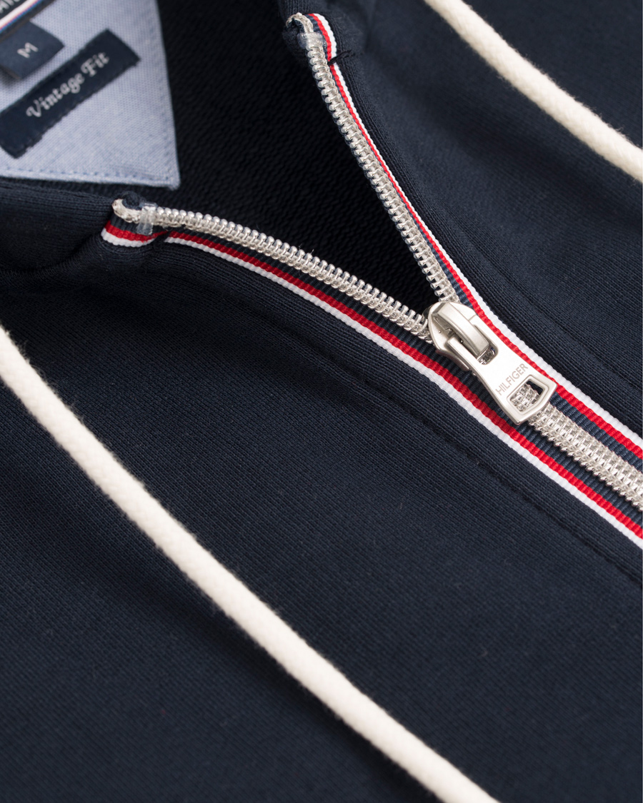 Herre | Gensere | Tommy Hilfiger | Basic Zip Trough Hoodie Midnight