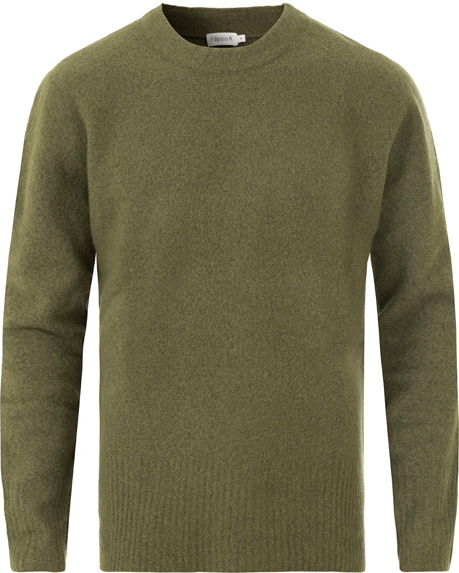 Herre | Gensere | Filippa K | Light Yak Knitted Sweater Airforce