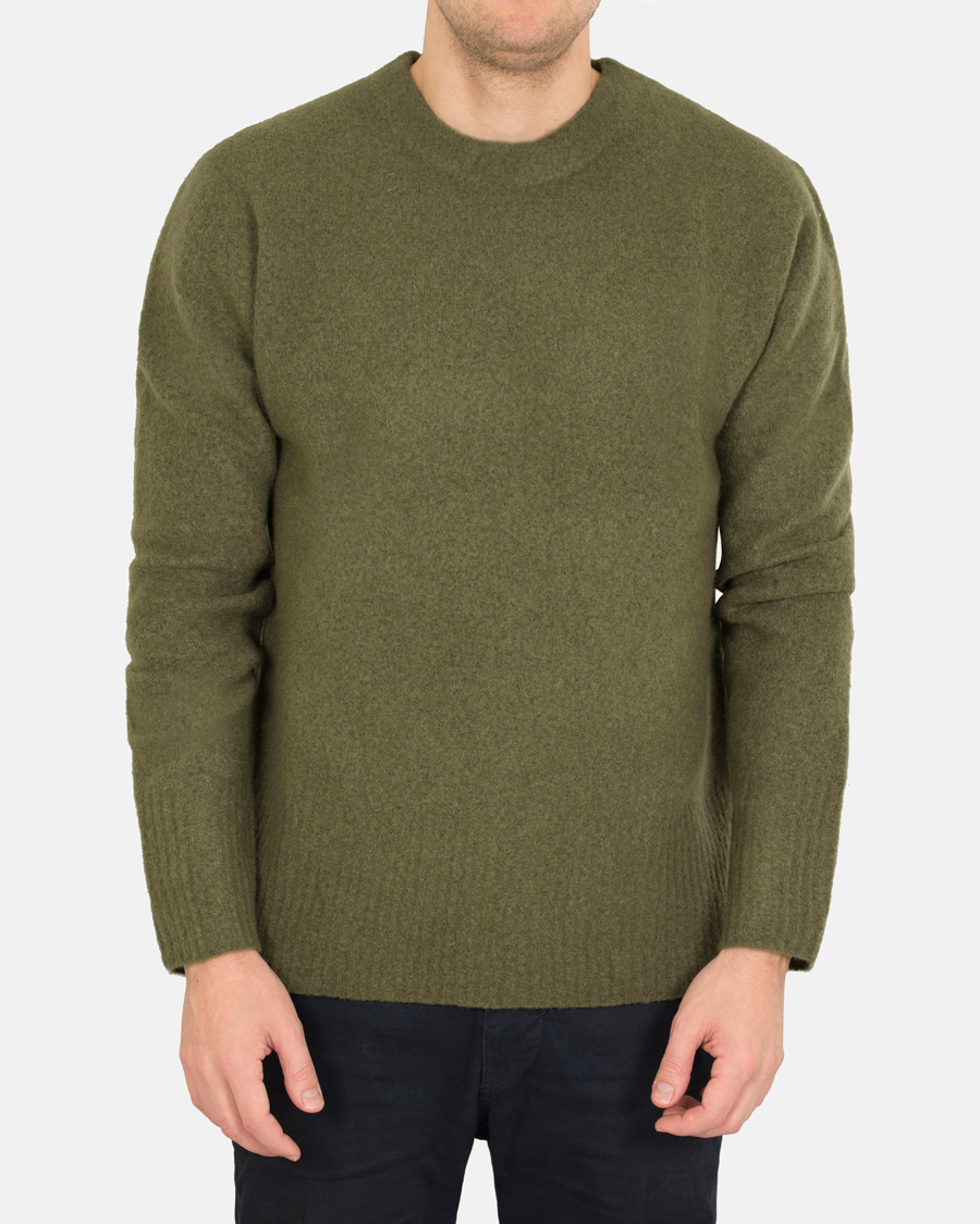 Herre | Gensere | Filippa K | Light Yak Knitted Sweater Airforce