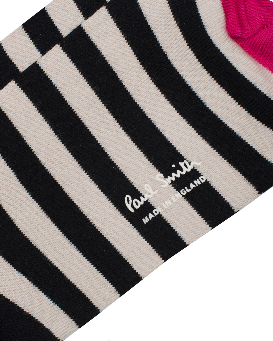 Herre | Undertøy | Paul Smith | Multi Top Stripe Sock Black/White