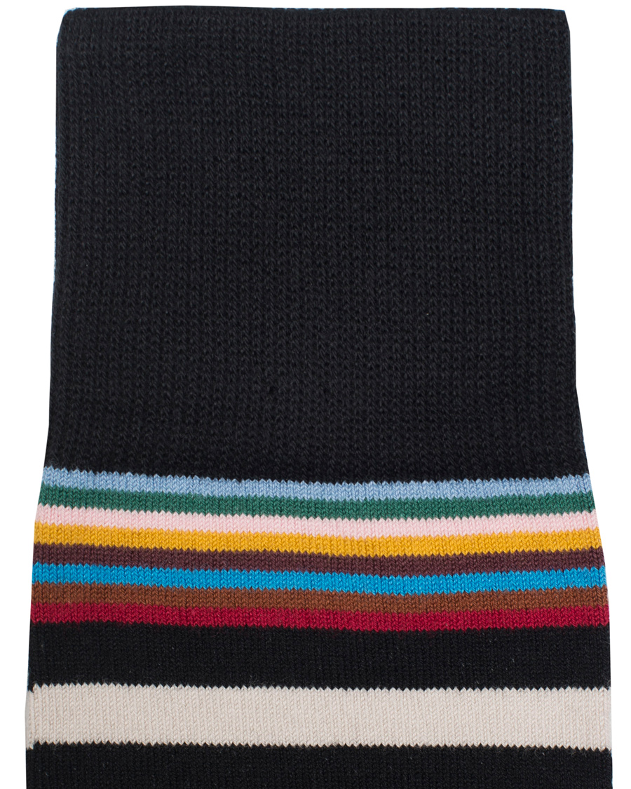Herre | Undertøy | Paul Smith | Multi Top Stripe Sock Black/White