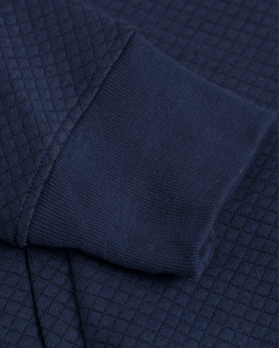 Herre | Gensere | J.Lindeberg | Randall Micro Quilted Zip Sweater Navy