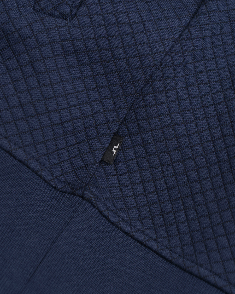 Herre | Gensere | J.Lindeberg | Randall Micro Quilted Zip Sweater Navy